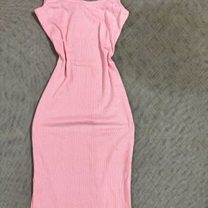 🌷🪩SSS PINK BODYCON DRESS🪩🌷