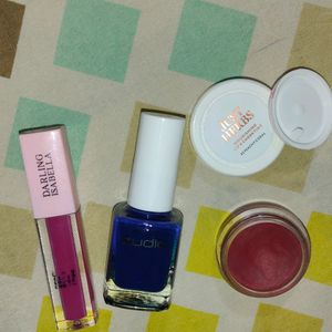 Combo Of LipAndCheek Tint, Nail Polish, Lipstick