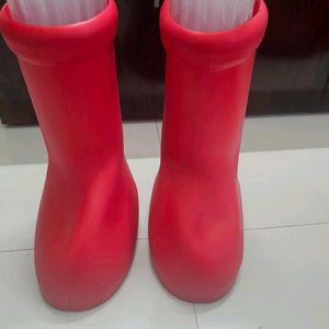 MSCHF BIG RED BOOTS BY MARIO mens Shoes