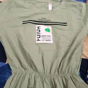 Peach Green Top Women