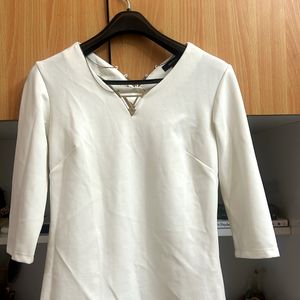 Madame Women Classy White Top