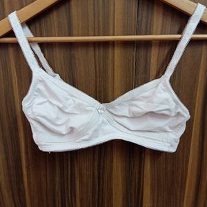 White Bow Bra