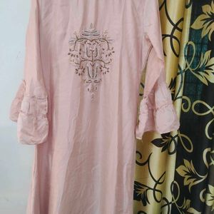 Pink Long Kurti