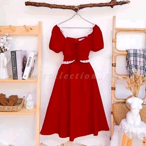 Red Vintage Dress🎀❤️🍓