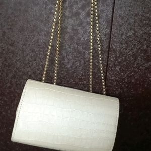 Women Clutch With Golden Sling