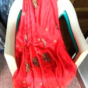 New partywear Fashion Saree Peecoak  Silk