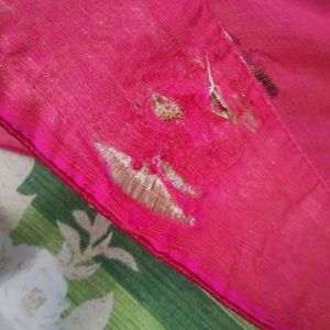 30rs Discount On Delivery Pink And Cream Saree