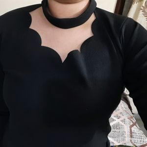 Aahwan Black Choker Top