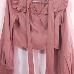 Peach Colour Top By Tokyo Talkies