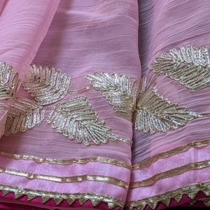 Jaipuri Gota Patti Work Saree New Branded