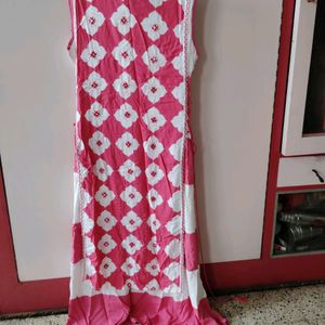 Beautiful Pink White Kurti