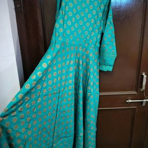 Sky-blue Gawn kurti