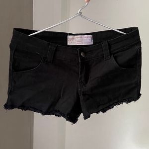 Gigil Jeans Black Denim Shorts