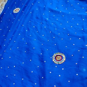 Blue Chiffon Dupatta 😍💙