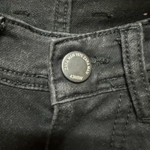 Zara jet black jeans