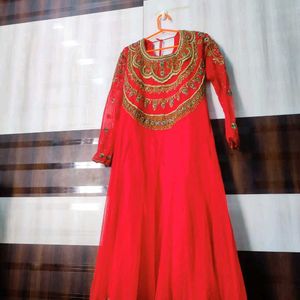 Most Demanding Festive Red Anarkali