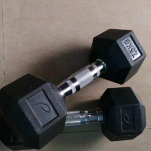 2 × 7.5 KG PREMIUM RUBBER COATED DUMBBELL