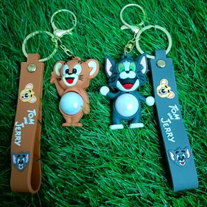 Tom N Jerry Keychains Set