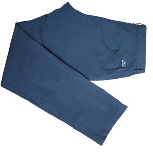 Allen Solly Men Solid Slim Fit Blue Trouser