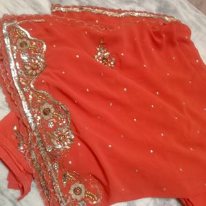 Kurthi And Heavy Dupatta