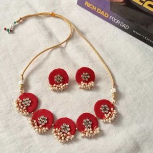 Fabric Jewellery Set