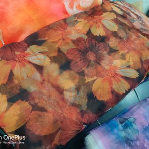 Digital Print Organza Fabric 55₹ Miter