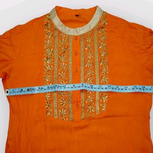 Orange Kurti ✨🧡