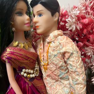 Couple Doll With Saree Punjabi