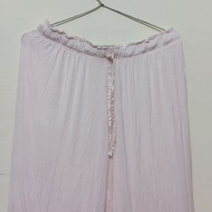 Lace Detailing Aesthetic Pink Trouser