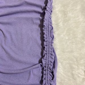 H&M Drawstring Lavender Dress