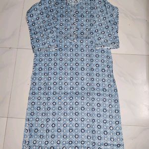 Blue Printed Kurta