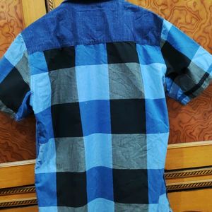 Blue Colored Check Shirt