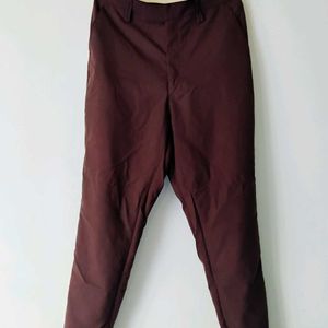 Brown Tapered Formal Tailored Trouser