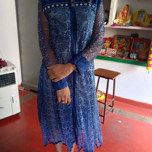 Blue Colour Kurti