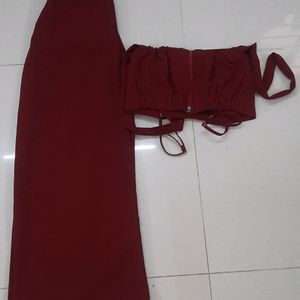 Imported Maroon Co Ord Set