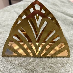 Tissue Holder - Brass Colour