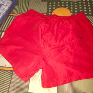 Women Shorts Red