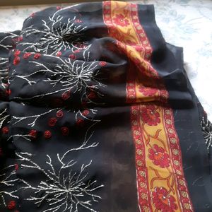 Festive Black Saree