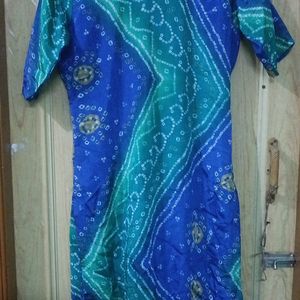 Blue Green Salwar Kameez Set