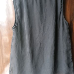 Black Top With Funky Neckline