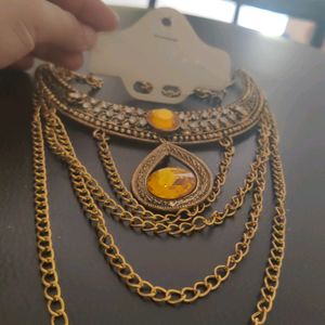 Long Golden Necklace