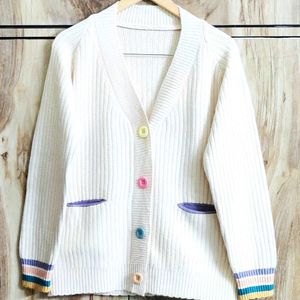 Cream Colour Cardigan Size-42