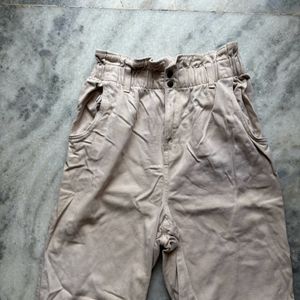 H&M  beige baggy fit jeans