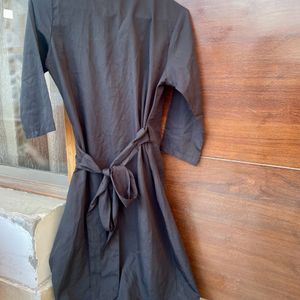 Jett Black Wrap Dress