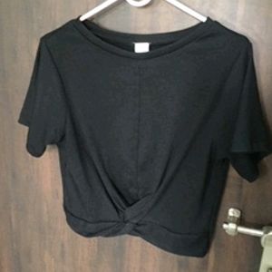 Black Crop Top