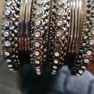 Silver Bangles 2.4 Size