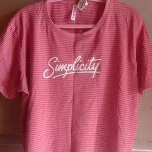 Pink Simplicity Tshirt