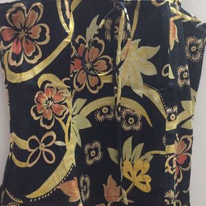 Black & Yellow Floral Dress