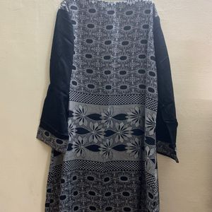 Black Grey Printed Tunic