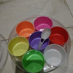 7 Pcs Masala Dani All Type Used With Container